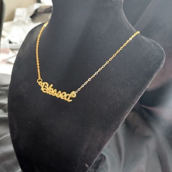 GOLD BLESSED UNISEX NECKLACE  - Picture 14 of 15